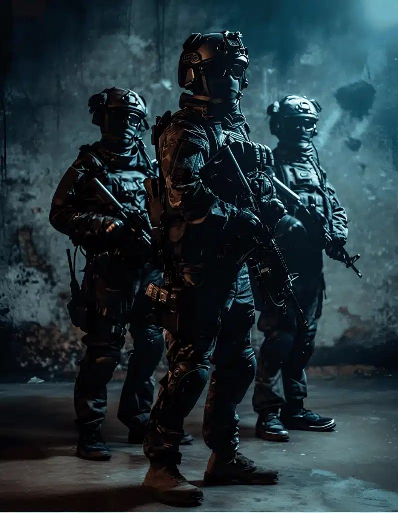 Equipe de 3 combattants Arcanum Defense