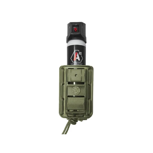 Porte-aérosol de défense vert 50, 75 et 100ml Bungy 8BL18