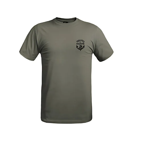 Tshirt Troupes de marine vert Strong