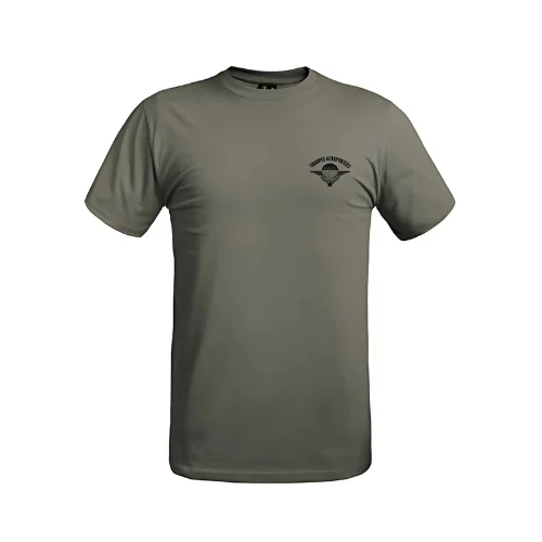 Tshirt Troupes Aéroportées vert Strong