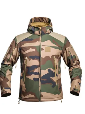Veste à capuche camo Softshell V2 Fighter